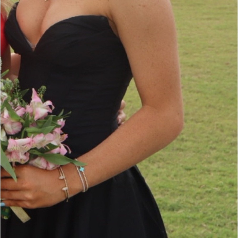 REVOLVE Black Strapless Mini Dress